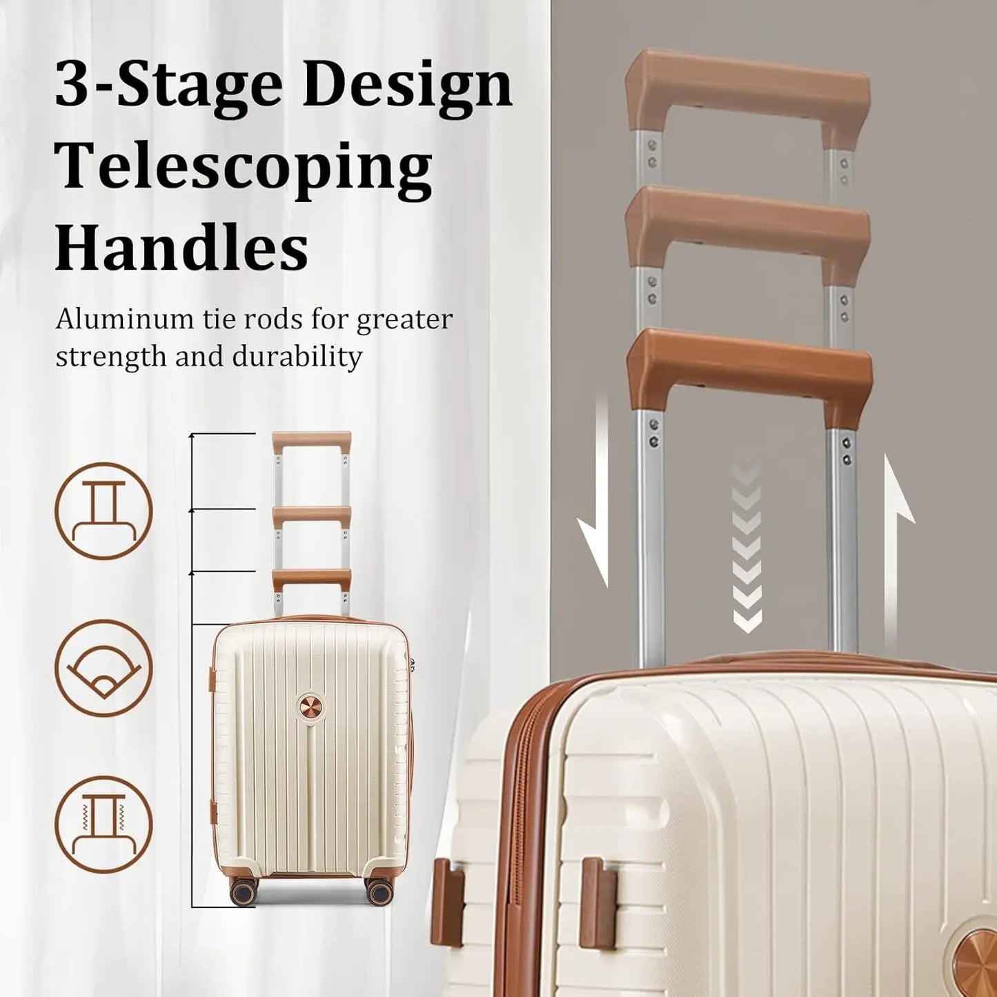 Joyway Lightweight Spinner Luggage Set With TSA Lock And Backpack