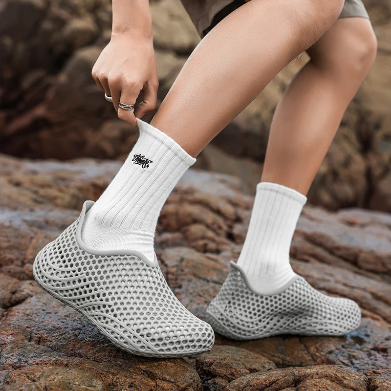 Breathable Lightweight 3D Hole Sandals For Casual Outdoor Beachwear