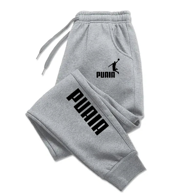 Puaia Men's Loose Fit Jogging Trousers Autumn Winter