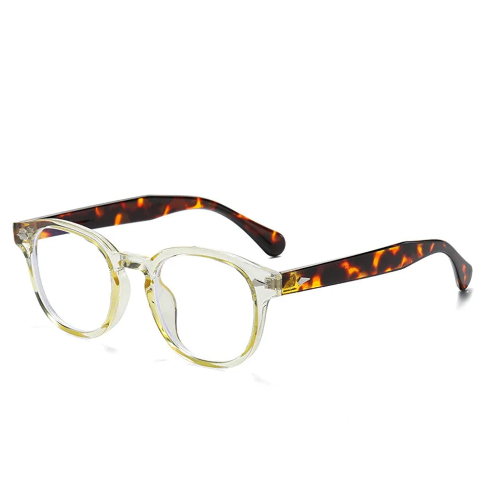 Jnpcxi Vintage Round Sunglasses UV400 Protective Acetate Frame Shades