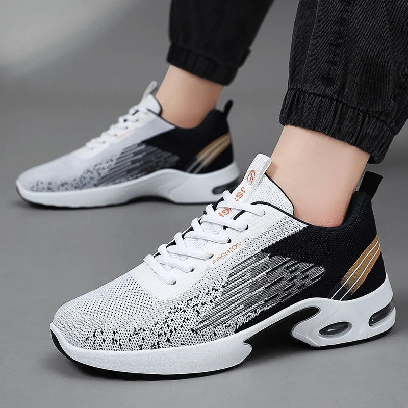 Men's Breathable Mesh Running Shoes Air Cushion Support