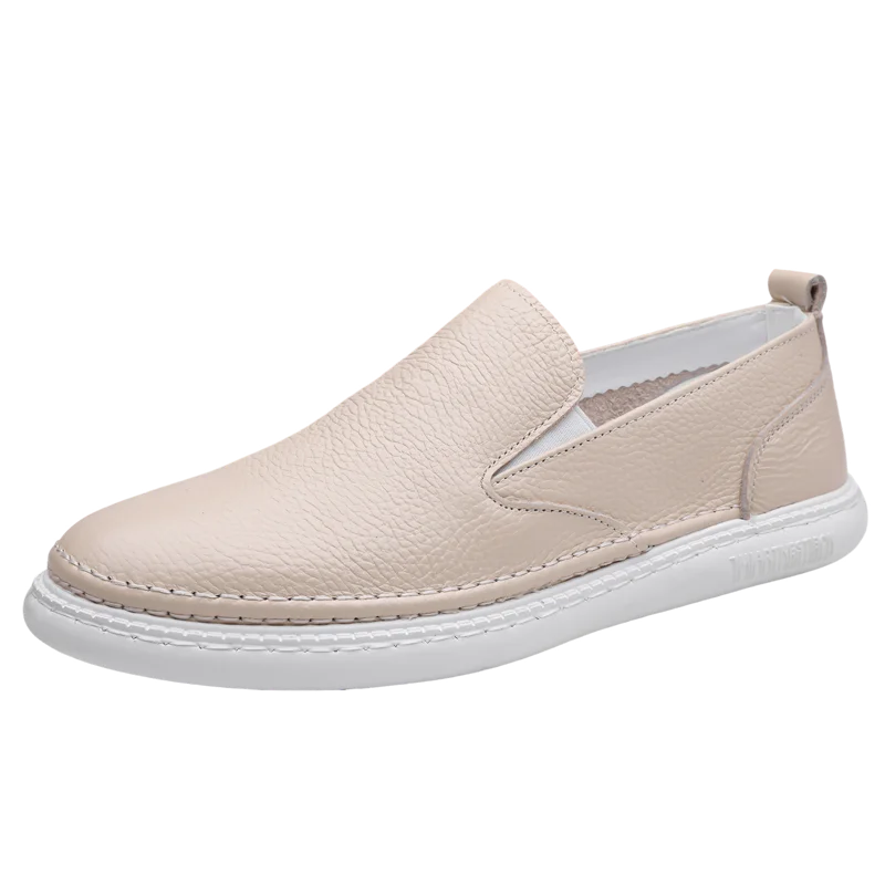 YUYIN Mogaciillo Mens Genuine Leather Slip On Loafers Casual Shoes