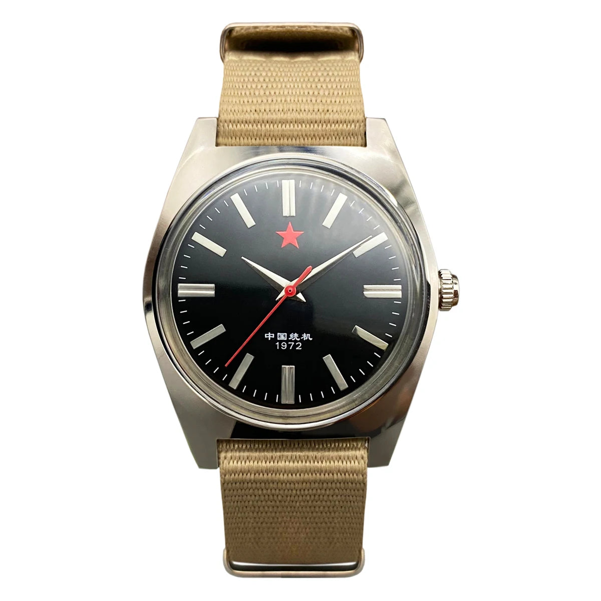 Men's Mechanical Watch Stainless Steel Case 7120 Movement Retro Dress