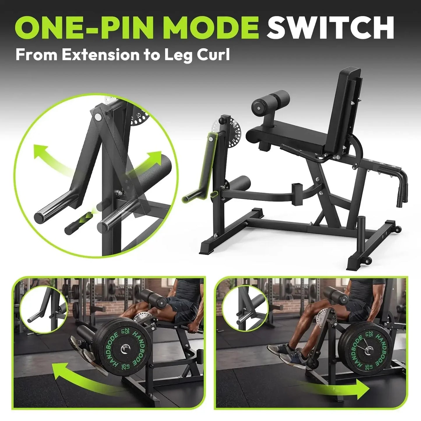 Leg Extension And Curl Machine 800 Lb For Home Gym