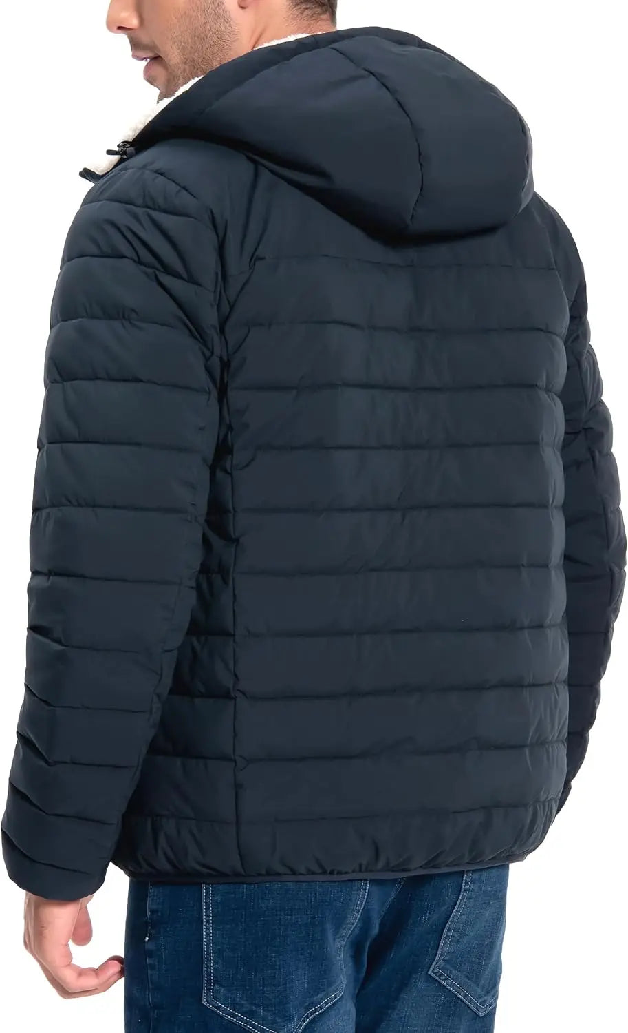 Pioneer Camp Men's Sherpa Lined Hooded Winter Puffer Parka