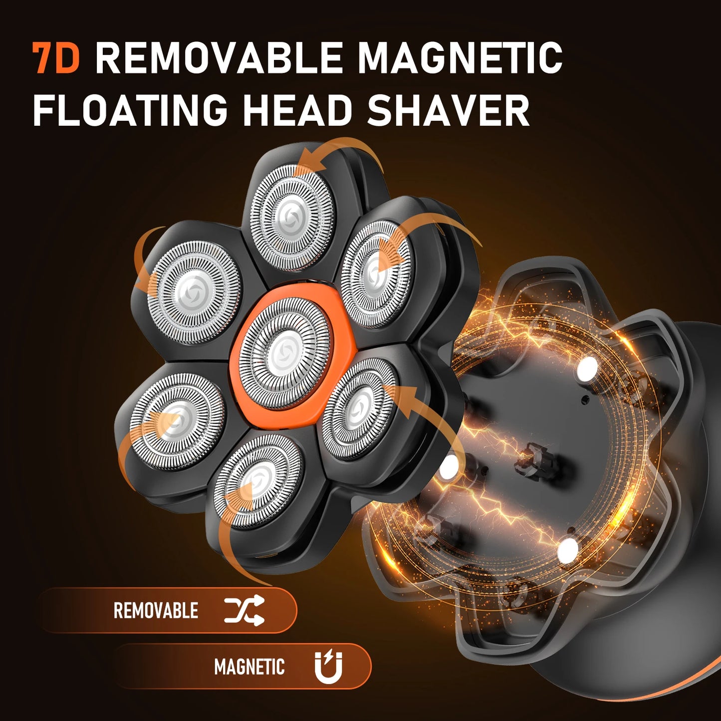Maxgroom 7D Electric Shaver For Men Waterproof USB Rechargeable