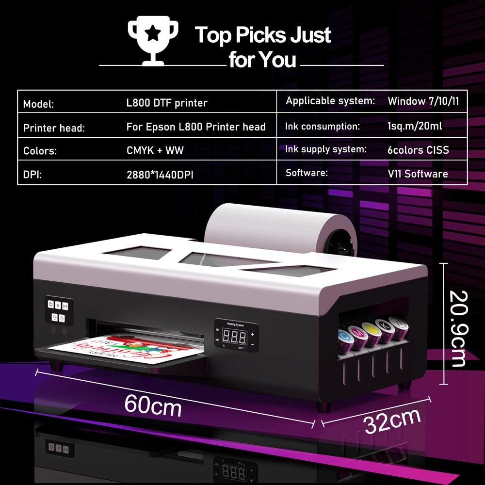 Kpay DTF Printer For Epson L805 Direct Printing Transfer
