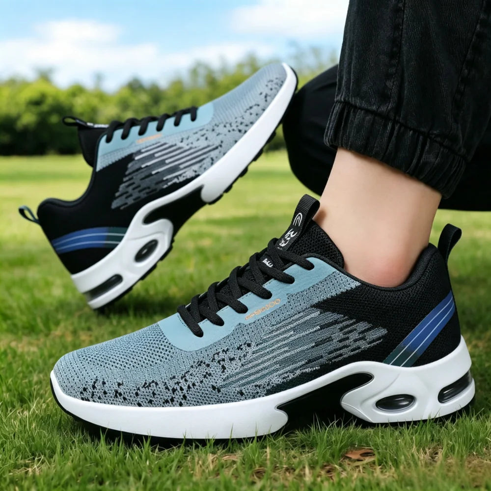 Men's Breathable Mesh Running Shoes Air Cushion Support