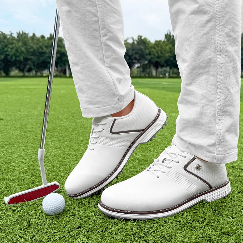 YUYIN Mens Golf Shoes Breathable Anti Slip Outdoor Casual Sneakers