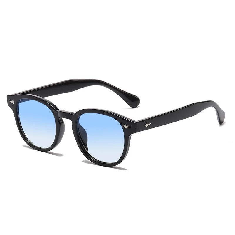 Jnpcxi Vintage Round Sunglasses UV400 Protective Acetate Frame Shades