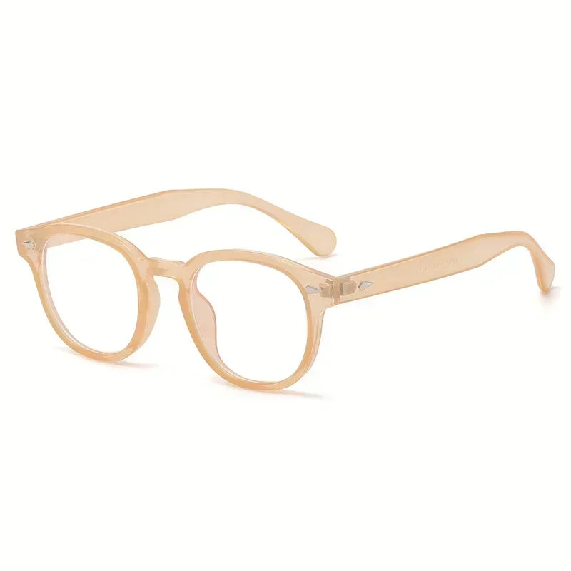 Jnpcxi Vintage Round Sunglasses UV400 Protective Acetate Frame Shades