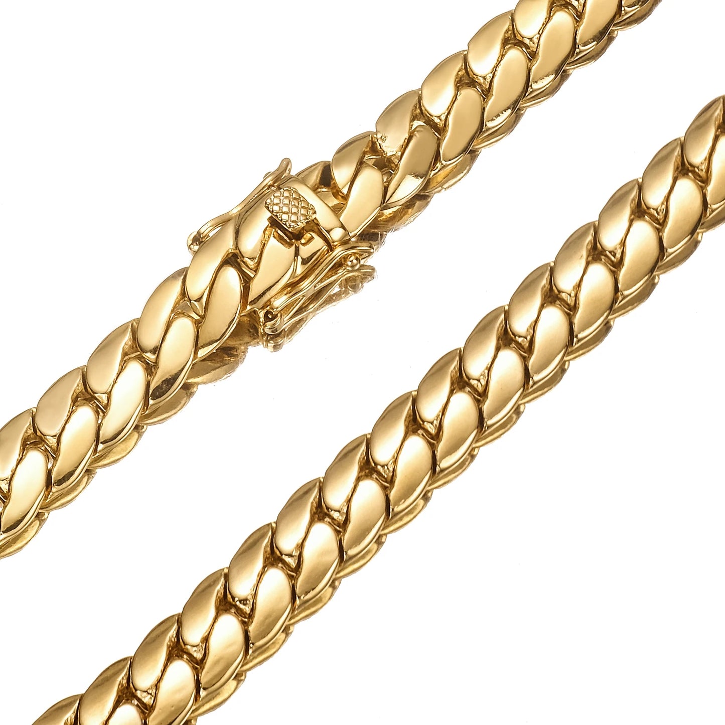 Trendy Hip Hop Stainless Steel Cuban Link Chain Necklace