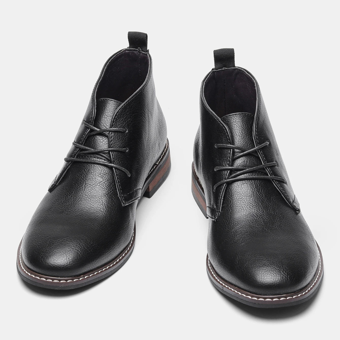 Hecrafted Mens Casual Desert Boots Lace Up Outdoor Walking Shoes