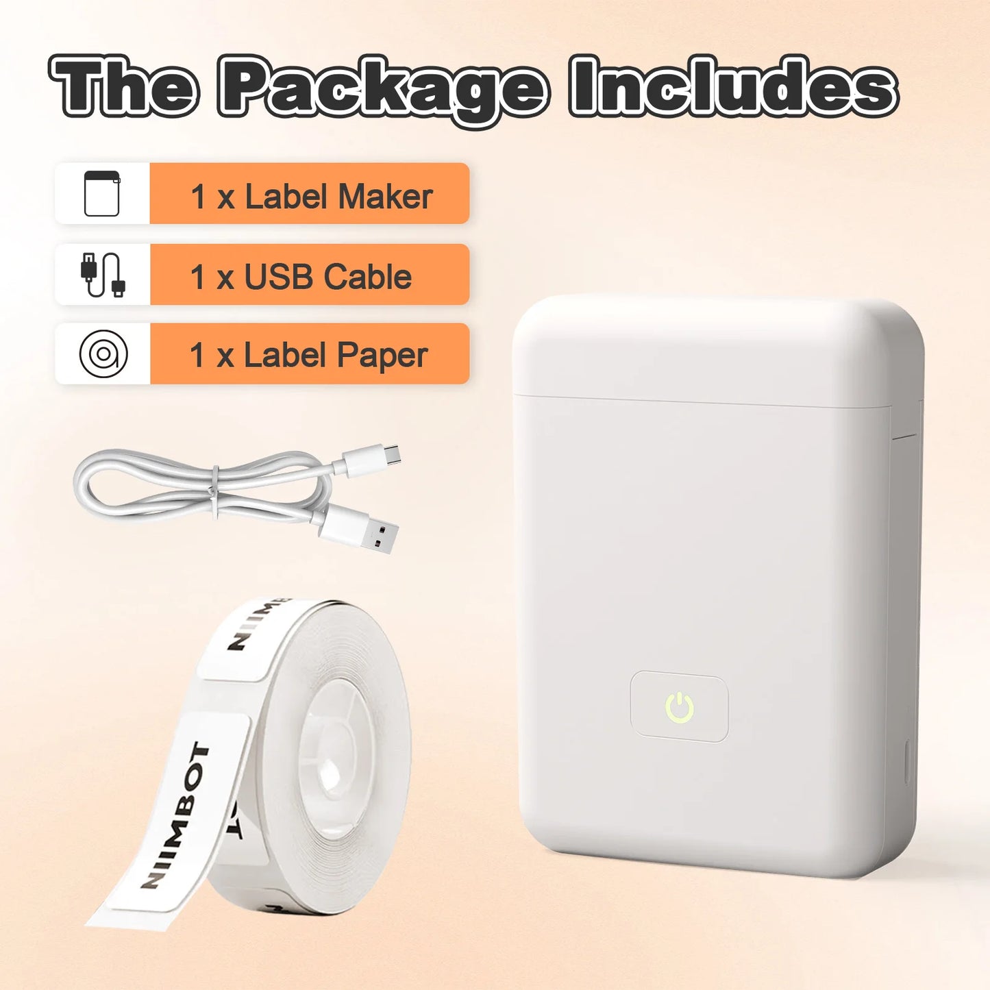 TakeYou Mini Portable Thermal Label Printer Bluetooth
