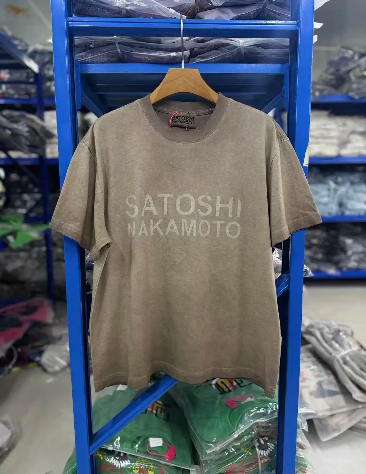 26SS Y2K High Quality American Retro Trendy Fashion Tops Satoshi Nakamoto 100% cotton large size loose Men's Women's T-Shirt
