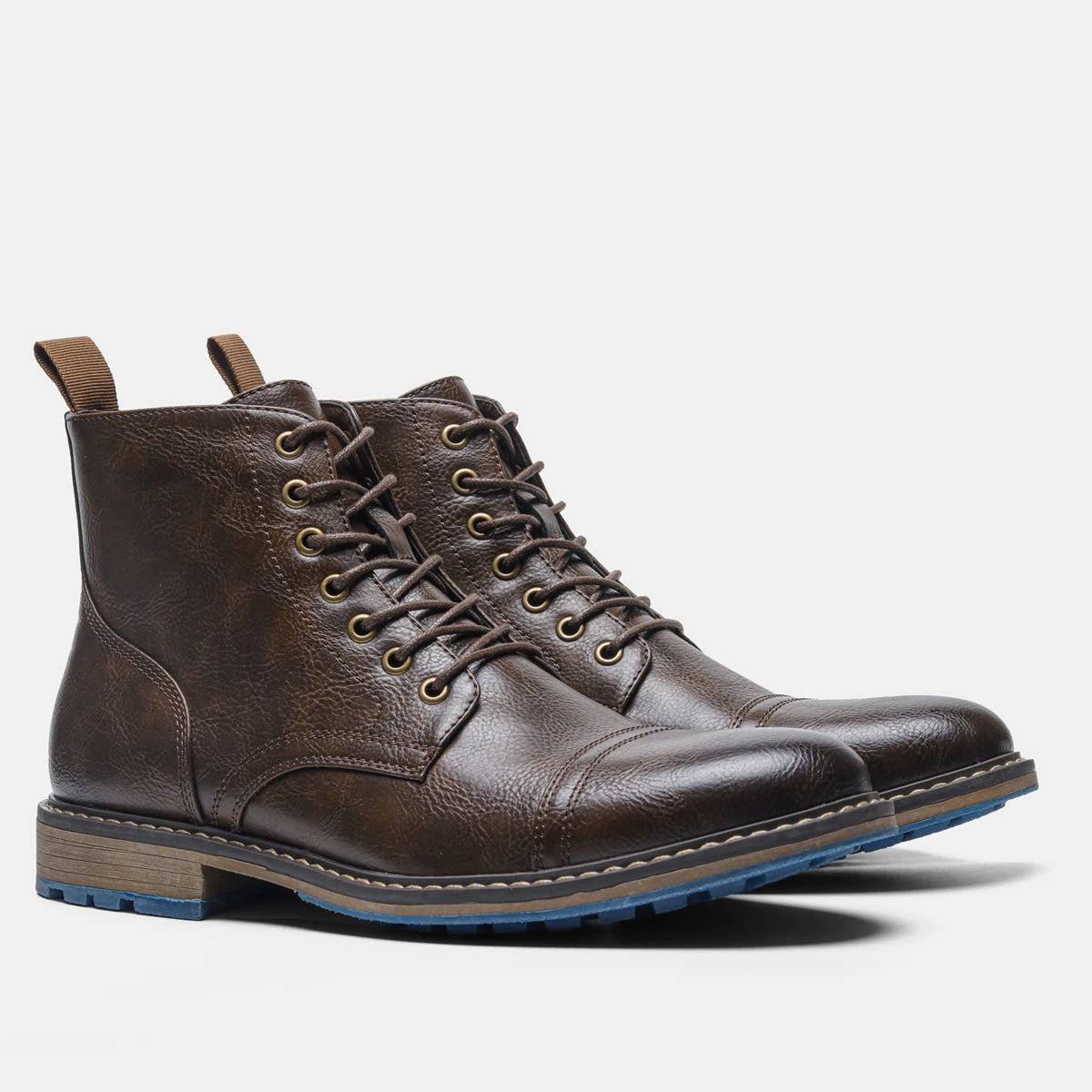 Hecrafted Men's Ankle Boots With Zip Closure Comfortable Fit