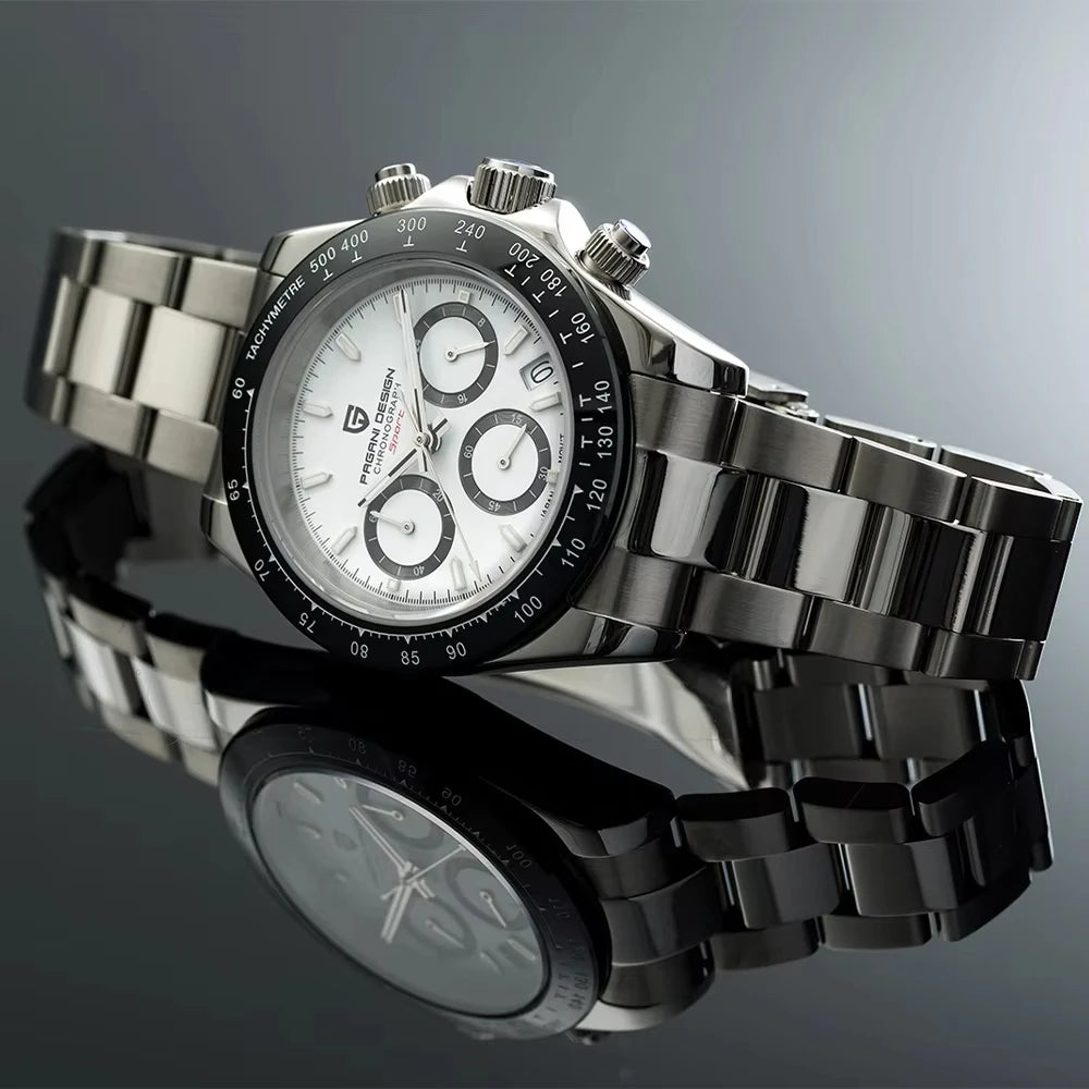 PAGANI DESIGN PD1644 Men's Quartz Chronograph Watch Sapphire Glass