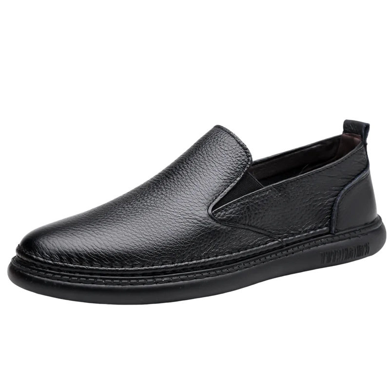 YUYIN Mogaciillo Mens Genuine Leather Slip On Loafers Casual Shoes