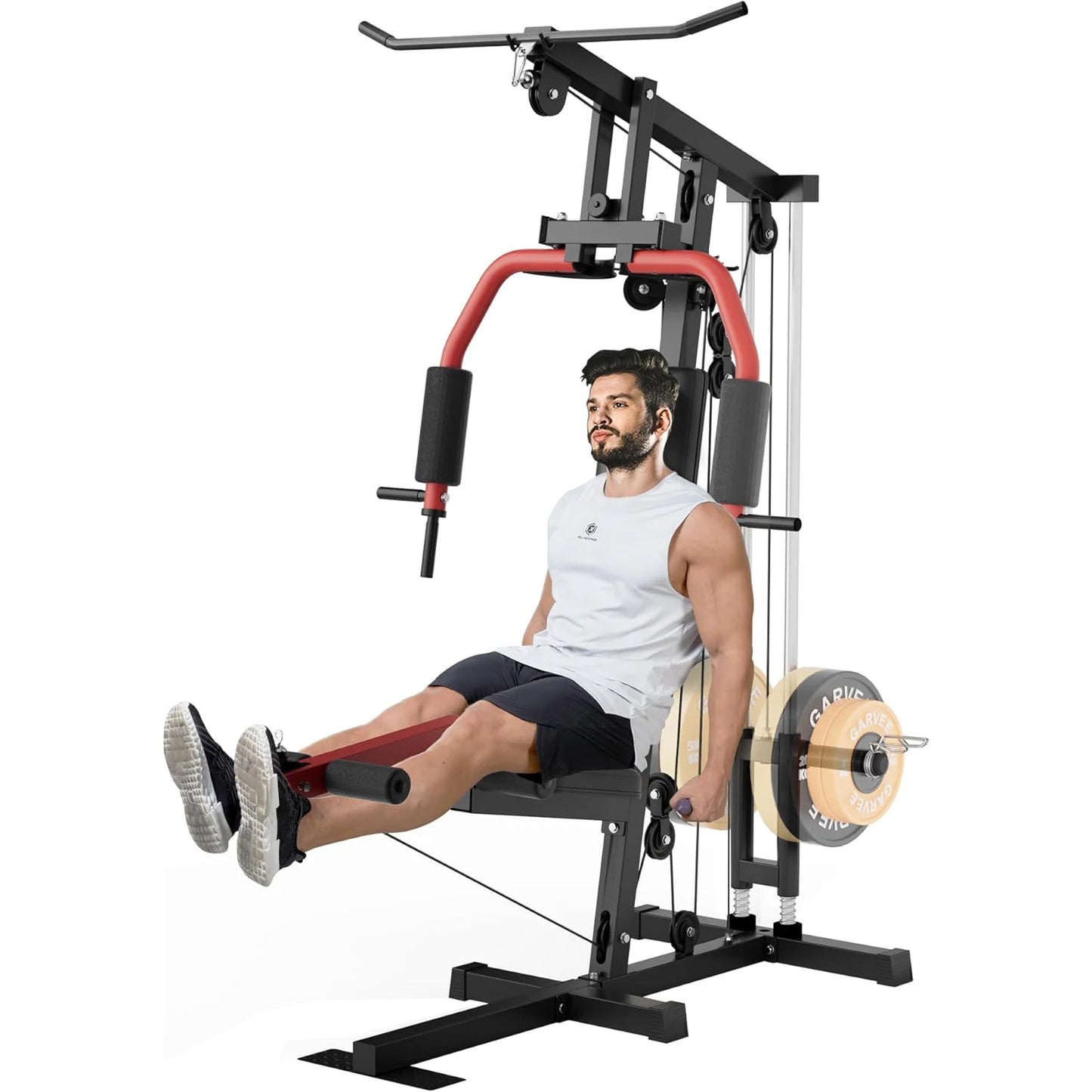 HiMISS Home Gym Machine Chest Press Lat Pulldown AllInOne