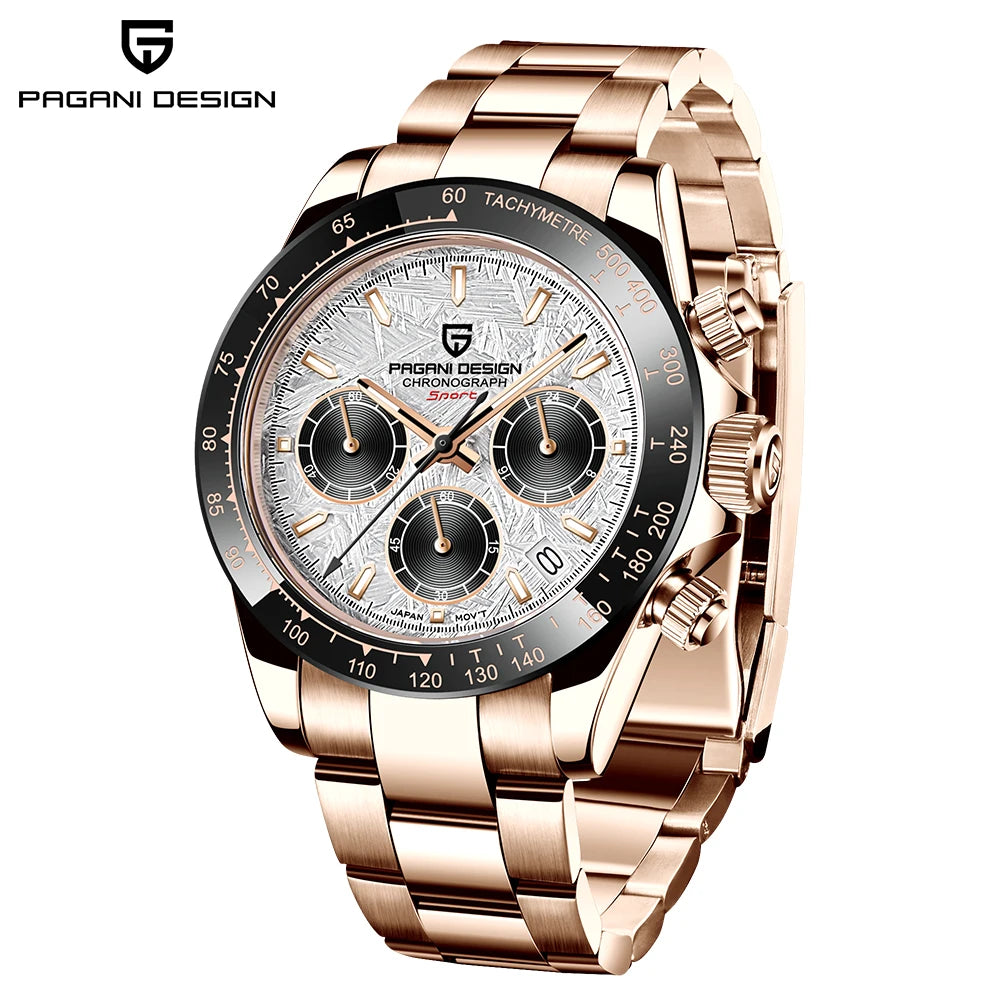 Pagani Design Men's Quartz Business Chronograph Wristwatch