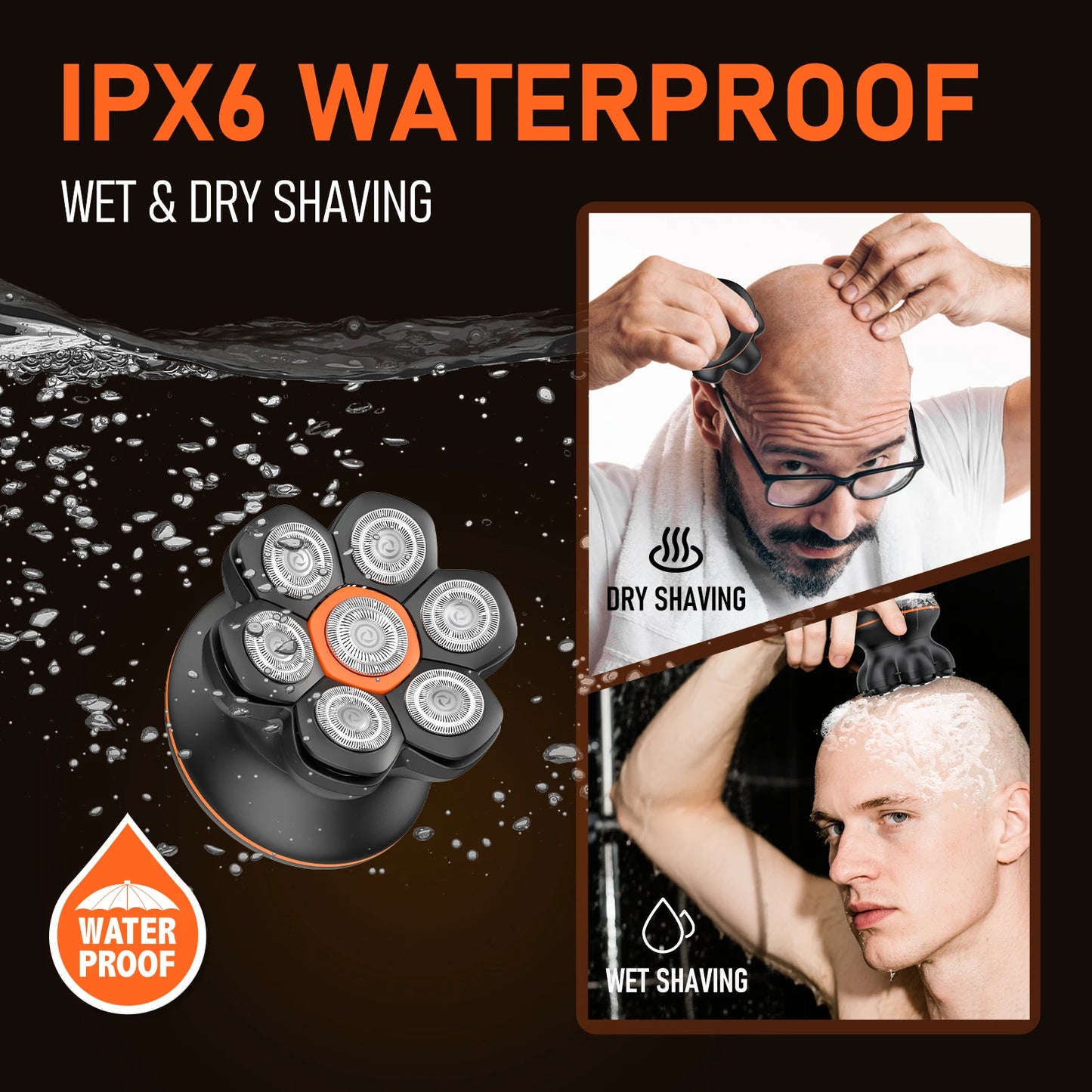 Maxgroom 7D Electric Shaver For Men Waterproof USB Rechargeable