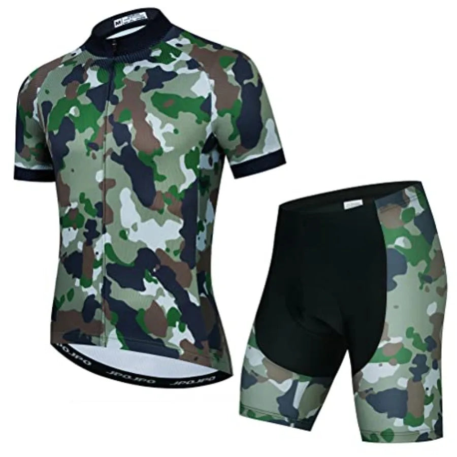 Women Cycling Jersey Short Sleeve Shirt and 3D Padded Shorts