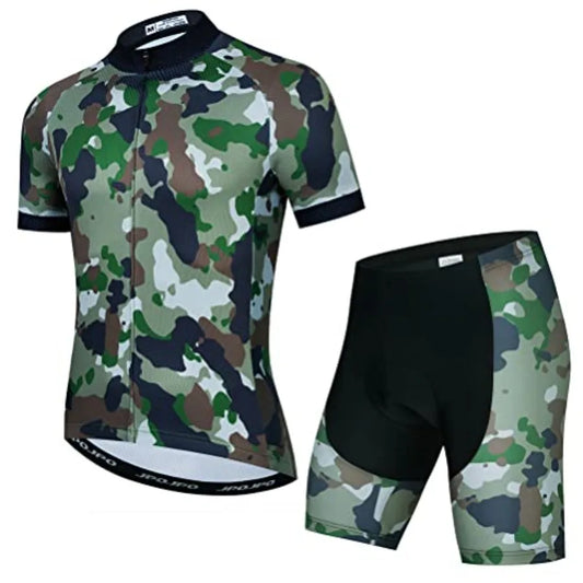 Women Cycling Jersey Short Sleeve Shirt and 3D Padded Shorts