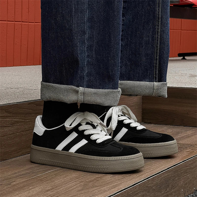 YUYIN Men's Casual Sneakers Thick Sole Board Shoes