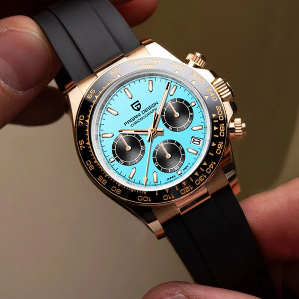 Pagani Design Men's Quartz Business Chronograph Wristwatch