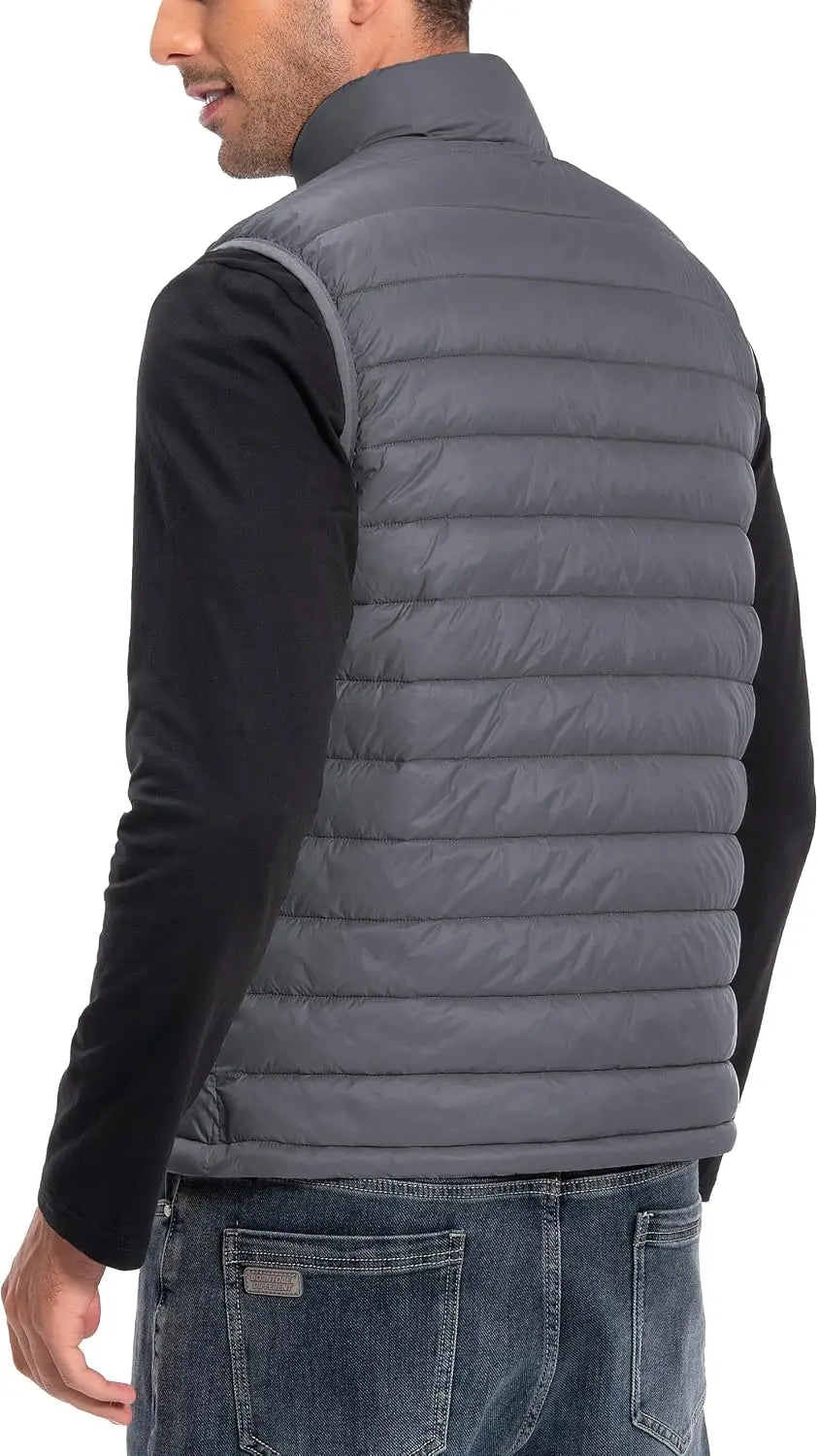 Pioneer Camp Men's Lightweight Packable Water Repellent Puffer Vest