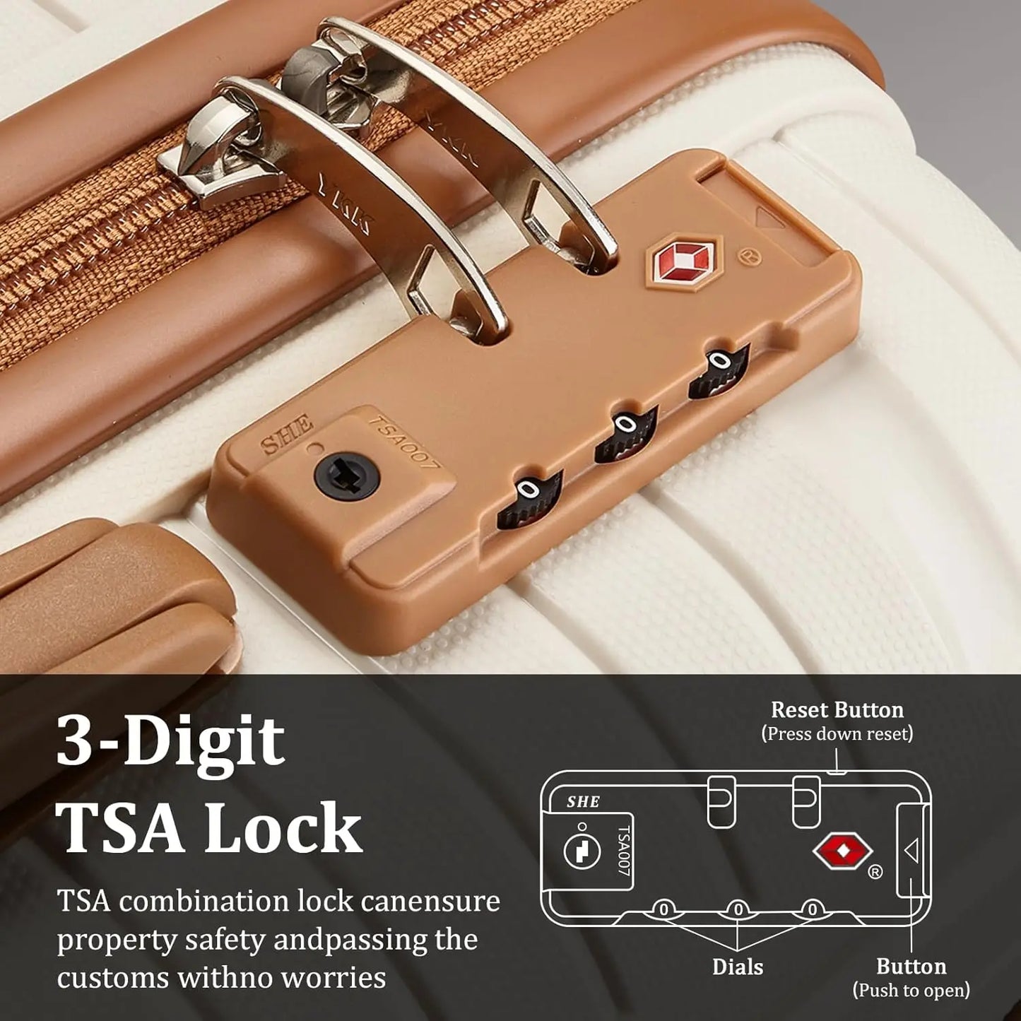 Joyway Lightweight Spinner Luggage Set With TSA Lock And Backpack