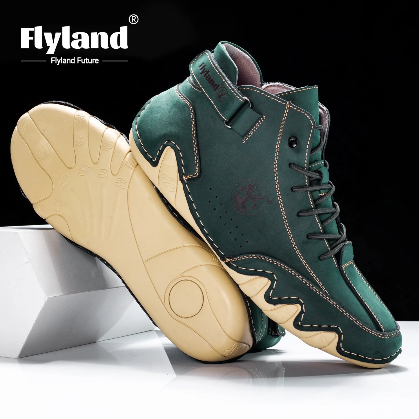 Flyland Men's Vintage Chukka Dress Boot For Casual Office Wear
