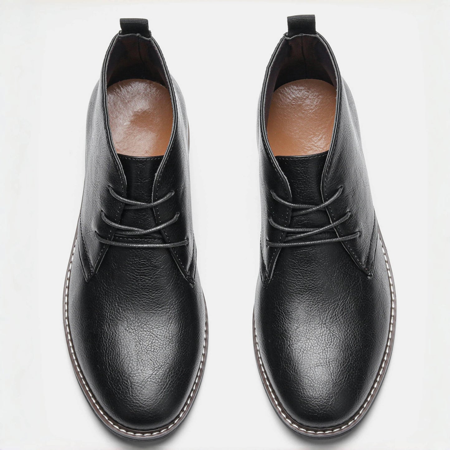 Hecrafted Mens Casual Desert Boots Lace Up Outdoor Walking Shoes