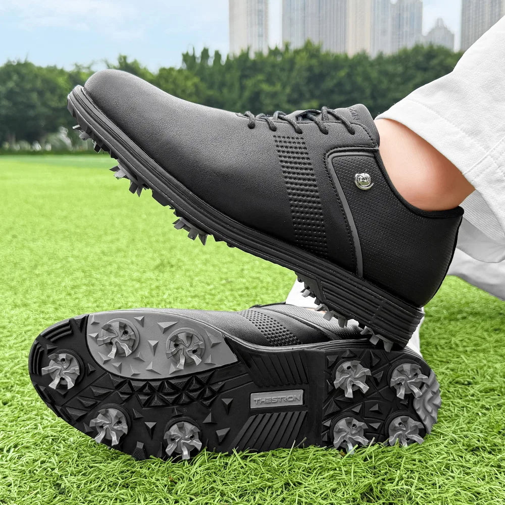 YUYIN Mens Golf Shoes Breathable Anti Slip Outdoor Casual Sneakers