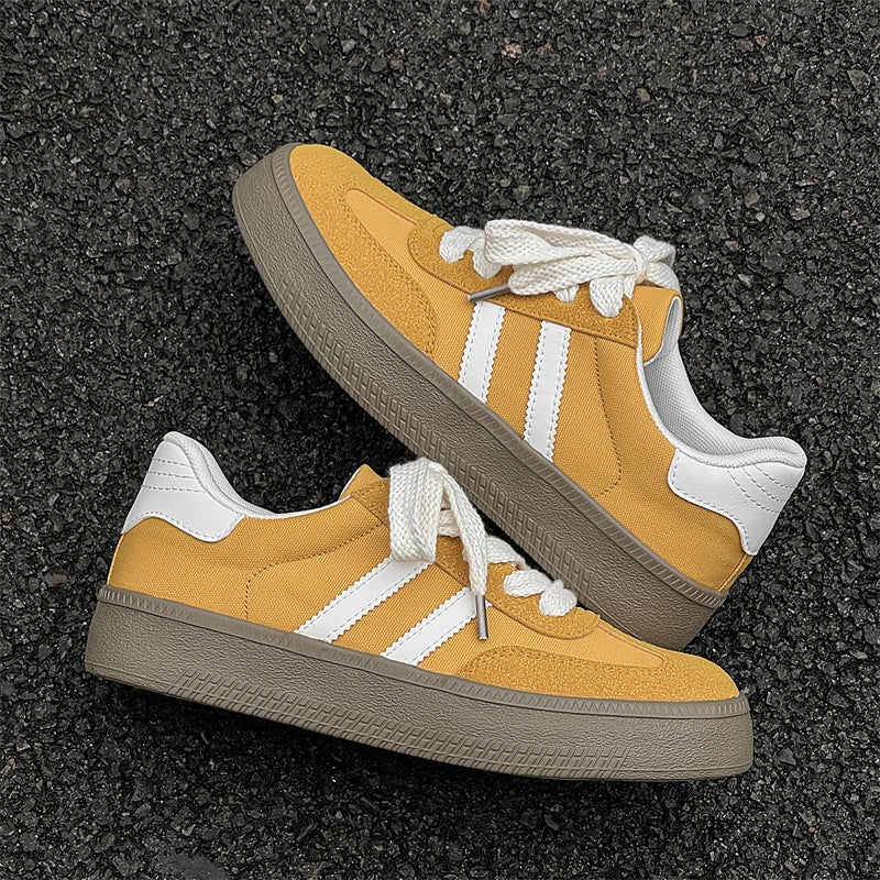 YUYIN Men's Casual Sneakers Thick Sole Board Shoes