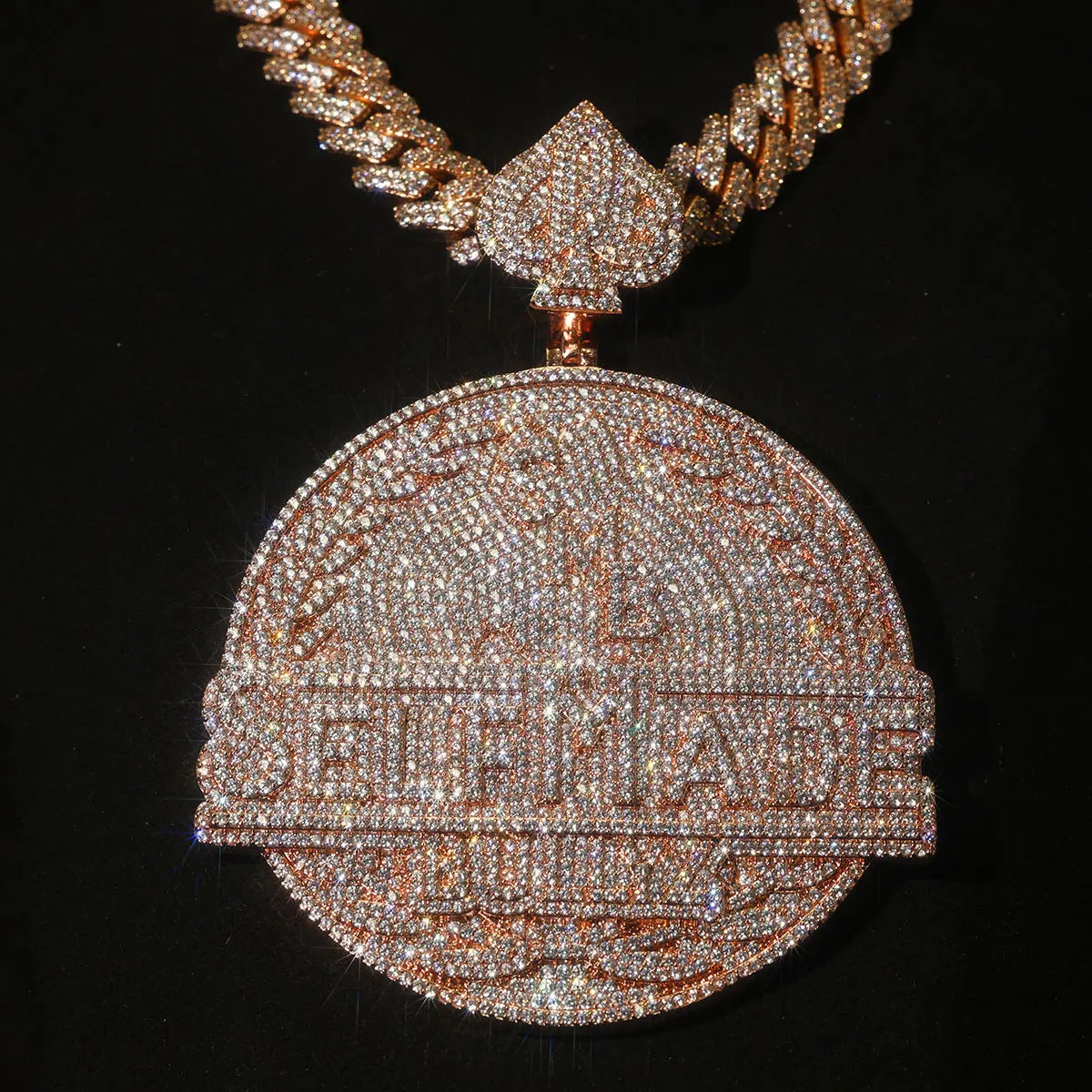 LYEE CYEE Iced Out Self Made Pendant Zirconia Gold Plated